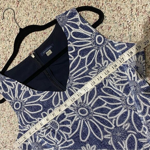 Tommy Hilfiger Blue Floral Lined Fit and Flare Wedding Dress Womens Size 14 - Picture 7 of 8